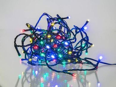 Girlanda, łańcuch świetlny, lampki, 120 LED, 9m+3m, 230V, kolor