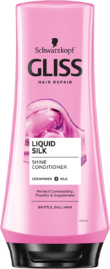 Gliss Kur, Liquid Silk, odżywka do włosów matowych, łamliwych, 200 ml