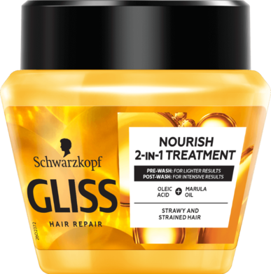 Gliss Kur, Oil Nutritive Anti-Split-Ends Treatment, maska przeciw rozdwajaniu się końcówek, 300 ml