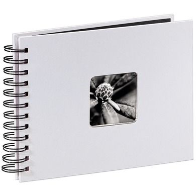 Hama, Fine Art, album, 50 stron, 24-17 cm, czarne kartki, biały