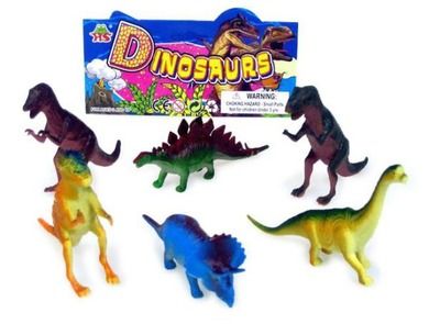 Hipo, dinozaury, figurki, 12 cm, 6 szt.