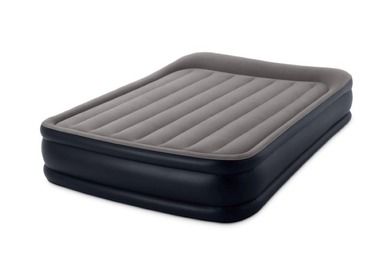 Intex, duże łóżko dmuchane z poduszką i dodatkową krawędzią dla wsparcia, wbudowana pompka, 220-240V