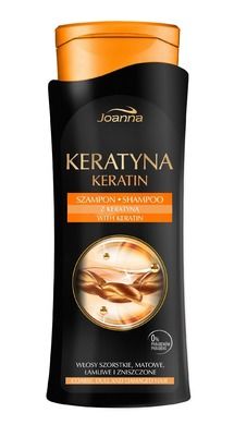 Joanna, Keratyna, szampon do włosów szorstkich i zniszczonych, 400 ml
