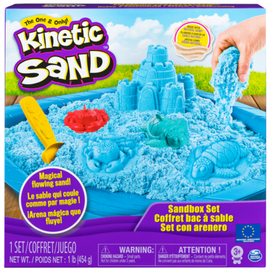Kinetic Sand, Zamek z piaskownicą, piasek kinetyczny, niebieski