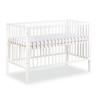 Klupś, Radek X, łóżeczko niemowlęce, białe, 120-60 cm