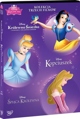 Pakiet: Kopciuszek + Śpiąca Królewna + Królewna Śnieżka i siedmiu krasnoludków. DVD
