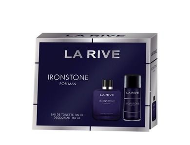 La Rive, For Men Ironstone, zestaw prezentowy, woda toaletowa, 100 ml, dezodorant, spray, 150 ml