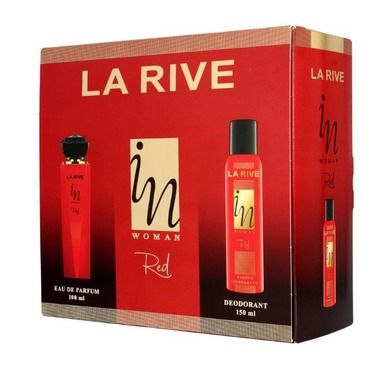 La Rive for Woman In Woman Red, woda perfumowana, 100 ml + deo spray, 150 ml