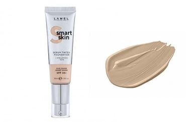 Lamel, Smart Skin Serum Tinted Foundation, podkład nawilżający z kwasem hialuronowym, nr 404 sand, 35 ml