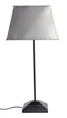 Lampa z metalowym abażurem, 56 cm