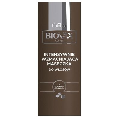 L`biotica, Biovax Glamour Coffee, maseczka do włosów intensywnie wzmacniająca, kawa i proteiny kaszmiru, 150 ml