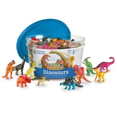 Learning Resources, Dinozaury, zestaw figurek, 60 szt.
