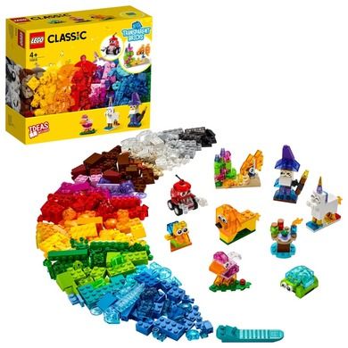 LEGO Classic, Kreatywne przezroczyste klocki, 11013