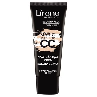 Lirene, Magic Make Up CC, nawilżający krem koloryzujący, 30 ml