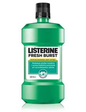 Listerine, Fresh Burst, płyn do płukania jamy ustnej, 500 ml