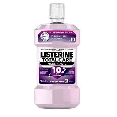 Listerine, Total Care 10w1, płyn do płukania jamy ustnej, Smooth Mint, 500 ml
