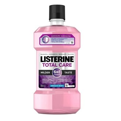 Listerine, Total Care 6w1, płyn do płukania jamy ustnej, Smooth Mint, 500 ml