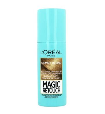 L'Oreal Paris, Magic Retouch, spray do retuszu odrostów, ciemny blond, 75 ml