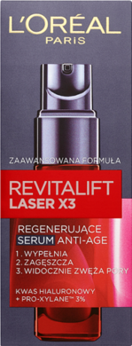 L'Oreal Paris, Revitalift Laser X3, Regenerujące serum Anti-Age, 30 ml