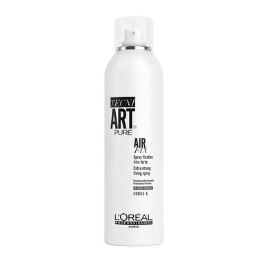 L'Oreal Professionnel, Tecni Art, Pure Air Fix Spray, bezzapachowy supermocno utrwalający lakier do włosów, Force 5, 400 ml