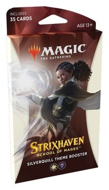 Magic The Gathering: Strixhaven, Theme Booster - Silverquill (White), gra karciana