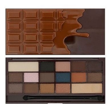 Makeup Revolution, I Heart Chocolate, Salted Carmel, paleta 16 cieni do powiek, 22g