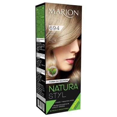 Marion, Natura Styl, farba do włosów, nr 694 popielaty blond