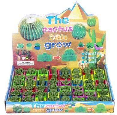 Mega Creative, zabawkowy kaktus, 3 cm, mix wzorów i kolorów