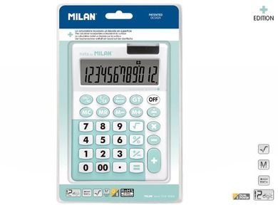 Milan, kalkulator, duże klawisze, zielony