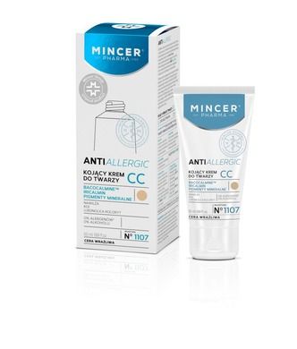 Mincer Pharma, AntiAllergic nr 1107, kojący krem do twarzy CC, 50 ml