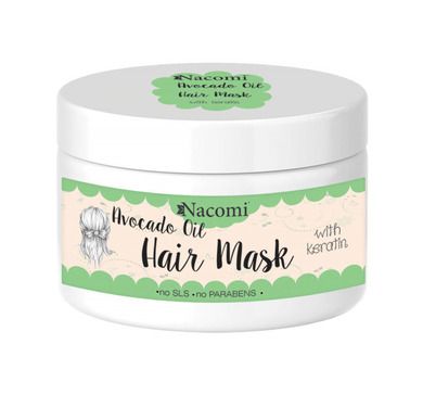 Nacomi, Avocado Oil Hair Mask, maska do włosów z olejem avocado, 200 ml