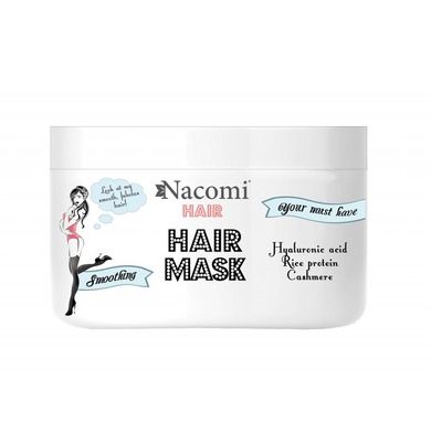 Nacomi, Hair Mask Smoothing, wygładzająco-nawilżająca maska do włosów, 200 ml