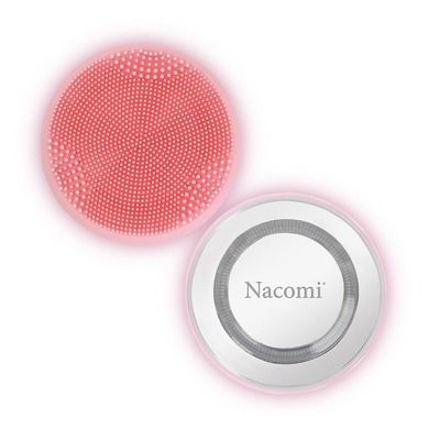 Nacomi, Omi Facial Massager & Cleansing Brush 3-in-1, szczoteczka do twarzy, Różowa