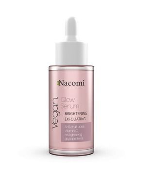 Nacomi, Vegan Glow Serum, serum rozjaśniająco złuszczające, 40 ml