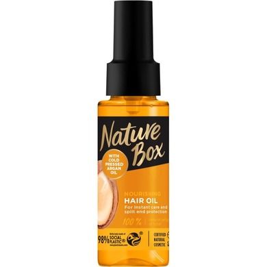 Nature Box, Argan Oil Hair Oil, odżywczy olejek do włosów, 70 ml