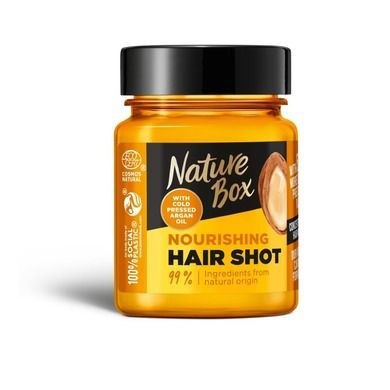 Nature Box, Argan Oil Hair Shot, odżywcza maska do włosów z olejem arganowym, 60 ml