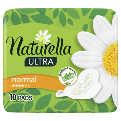 Naturella, Ultra Normal Camomile, podpaski ze skrzydełkami, 10 szt.