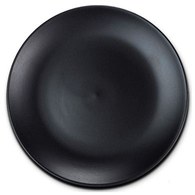 Nava, deserowy talerz ceramiczny, Soho, czarny, 21 cm