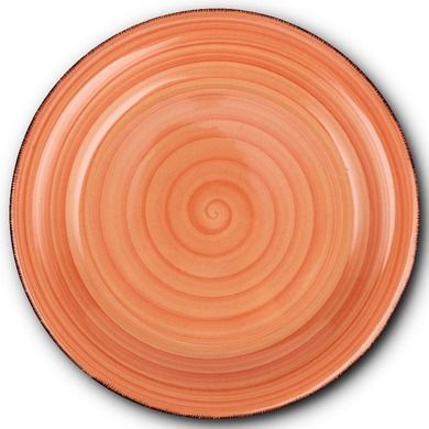 Nava, talerz ceramiczny obiadowy, terra cotta, 27 cm