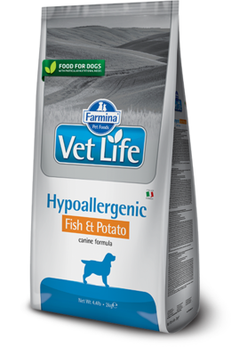 N&D Vet Life, Hypoallergenic, karma dla psów dorosłych, ryba i ziemniaki, 2 kg