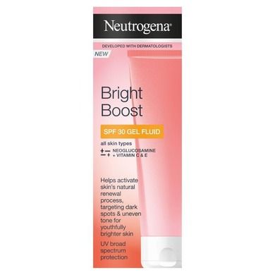 Neutrogena, Bright Boost, żel ochronny do twarzy, SPF 30, 50 ml