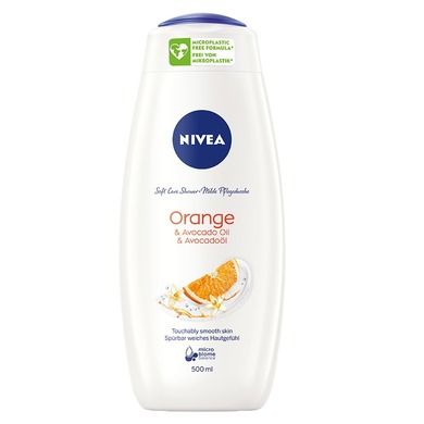 Nivea, Care Shower, żel pod prysznic, Care & Orange, 500 ml