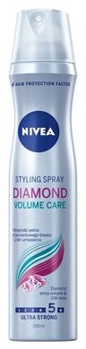 Nivea, Diamond Volume Care, lakier do włosów, ultra mocny, 250 ml