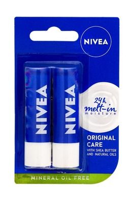 Nivea, Lip Care Duo, pomadka ochronna, Original Care, 48 ml x 2
