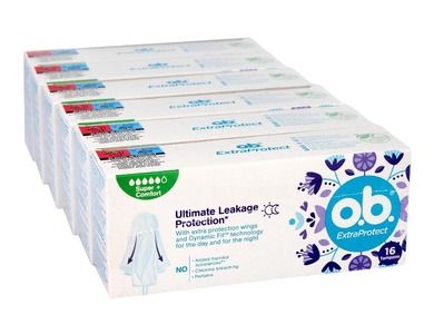 O.B., Extra Protect, Ultimate Super+ Comfort, tampony, 6-16 szt.
