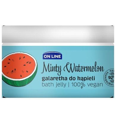 On Line, Bath Jelly, galaretka do kąpieli, minty watermelon, 230 ml