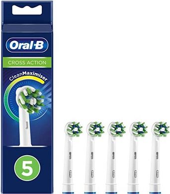 Oral-B, końcówki do szczoteczki elektrycznej CrossAction, EB50-5 Clean Maximiser, 5 szt.