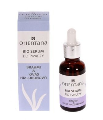 Orientana, Bio serum do twarzy, brahmi i kwas hialuronowy, 30 ml