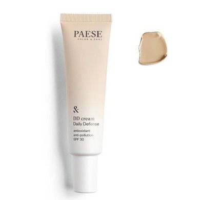 PAESE, DD Cream Daily Defense, pielęgnacyjny krem koloryzujący, SPF30, 3N Sand, 30 ml
