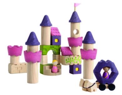 Plan Toys, Drewniane klocki, Zamek księżniczki